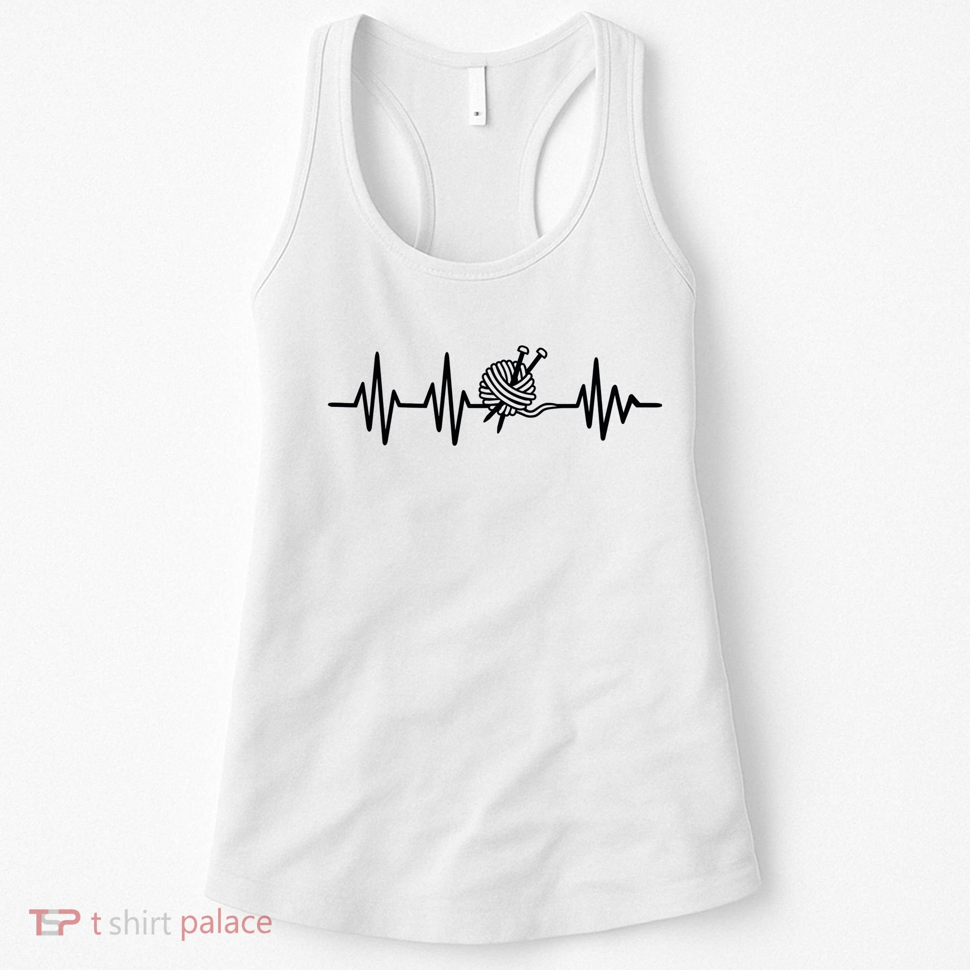 Love Knitting Heartbeat Women's Tank Top