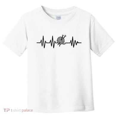 Love Knitting Heartbeat Toddler T-Shirt