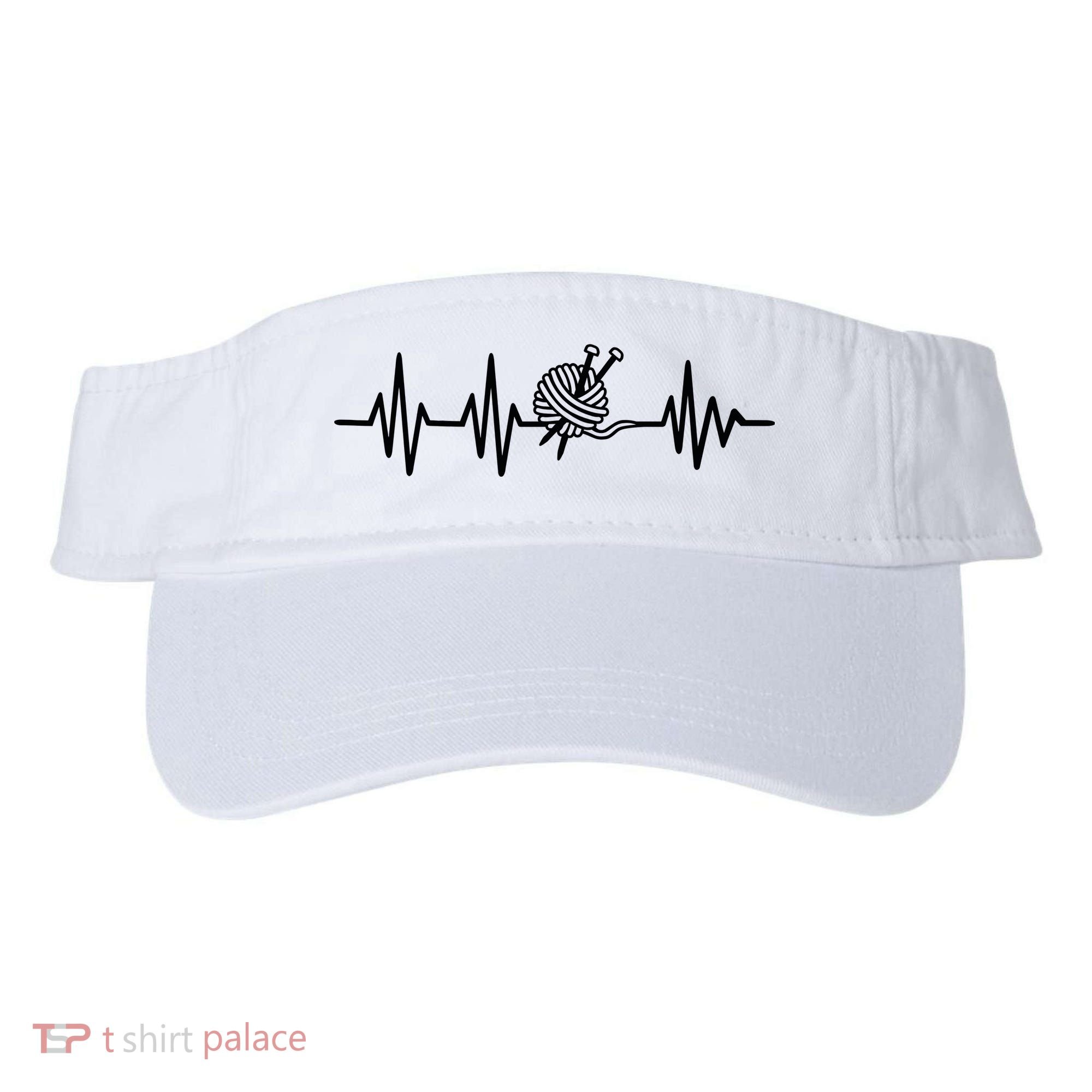 Love Knitting Heartbeat Visor