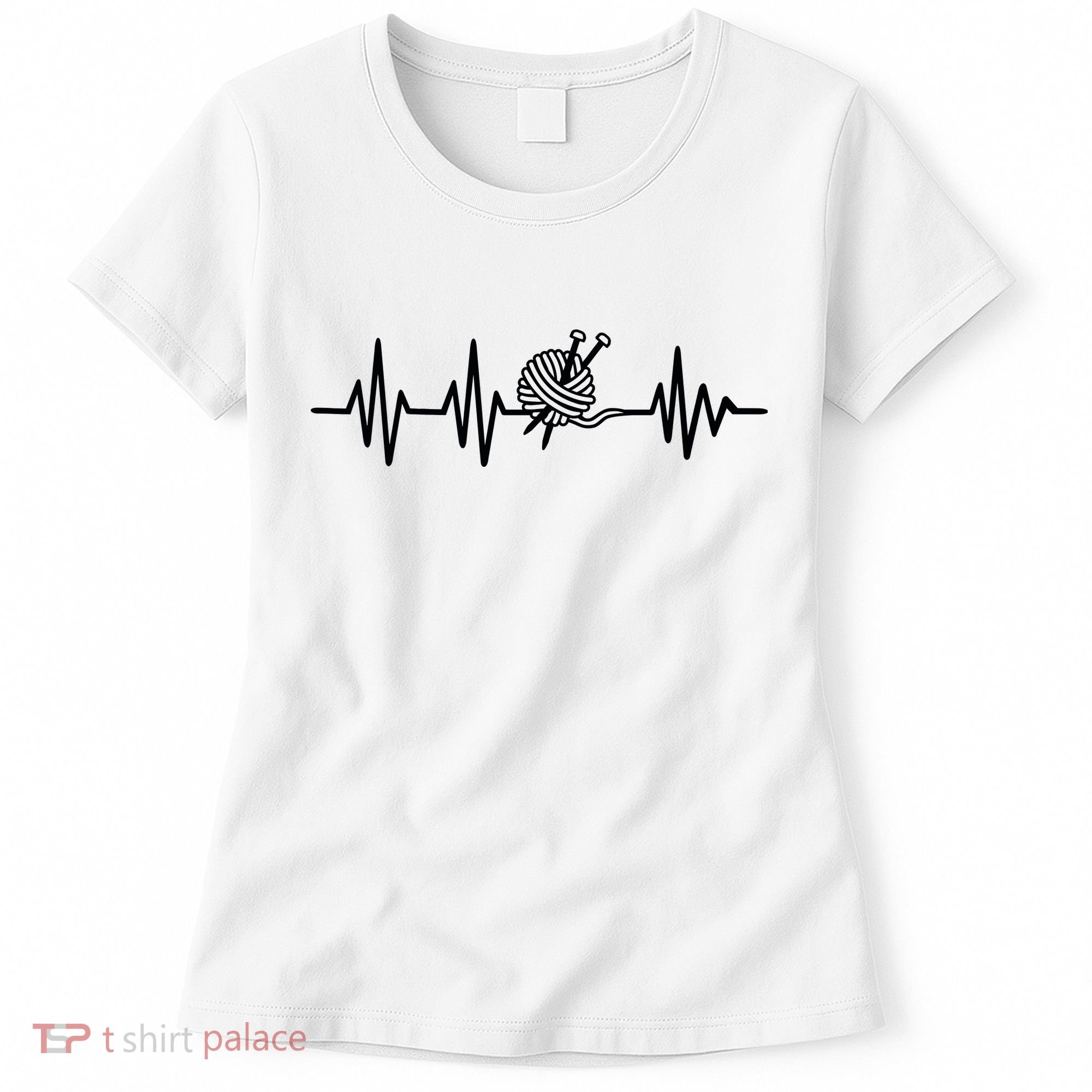 Love Knitting Heartbeat Women's T-Shirt