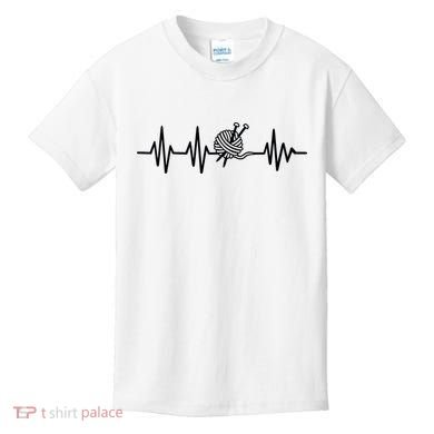 Love Knitting Heartbeat Kids T-Shirt