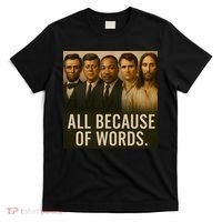 Lincoln Kennedy King Charlie Kirk Jesus All Because Of Words T-Shirt thumb 0