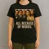 Lincoln Kennedy King Charlie Kirk Jesus All Because Of Words T-Shirt thumb 4