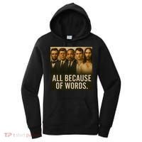 Lincoln Kennedy King Charlie Kirk Jesus All Because Of Words Women's Hoodie thumb 0