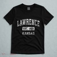 Lawrence Kansas Ks Vintage Established Sports T-Shirt thumb 5
