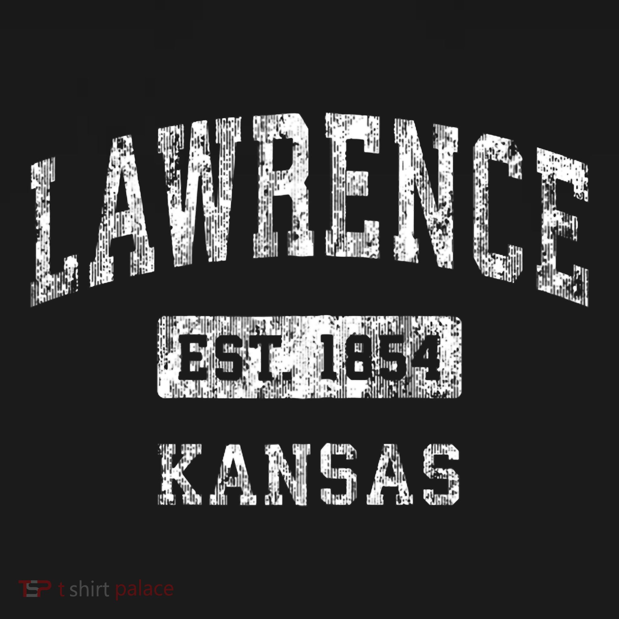 Lawrence Kansas Ks Vintage Established Sports T-Shirt