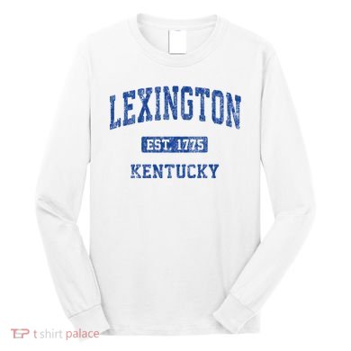 Lexington Kentucky Ky Vintage Athletic Sports Design Long Sleeve Shirt