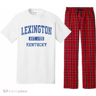 Lexington Kentucky Ky Vintage Athletic Sports Design Pajama Set
