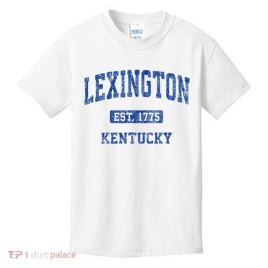 Lexington Kentucky Ky Vintage Athletic Sports Design Kids T-Shirt