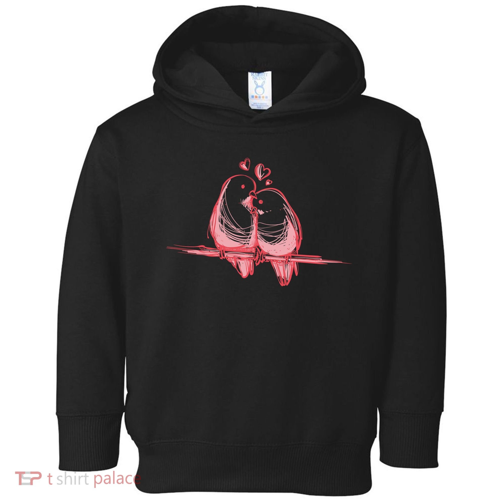 Lovebirds Kissing Toddler Hoodie