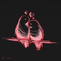 Lovebirds Kissing Tote Bag thumb 4
