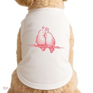Lovebirds Kissing Doggie Tank