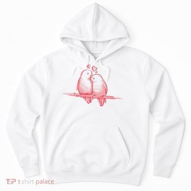 Lovebirds Kissing Hoodie