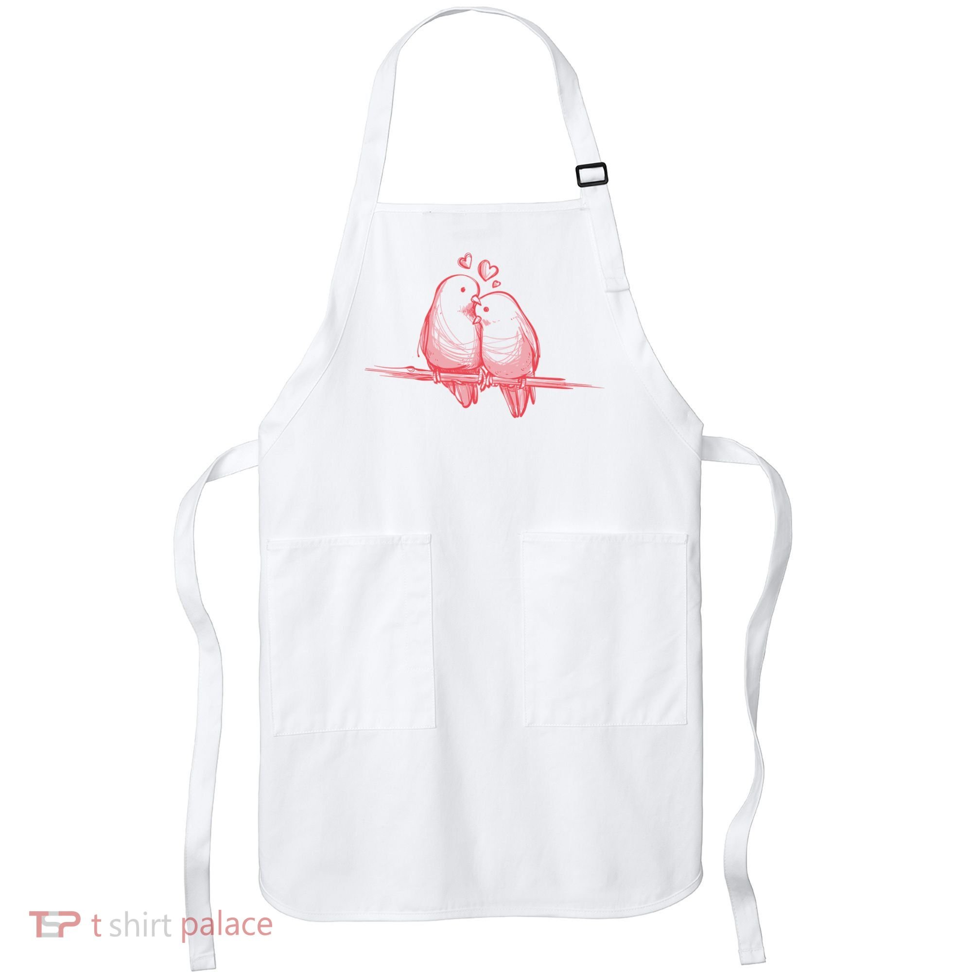 Lovebirds Kissing Apron