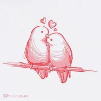 Lovebirds Kissing Beanie thumb 2