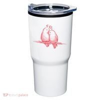Lovebirds Kissing Tumbler thumb 0
