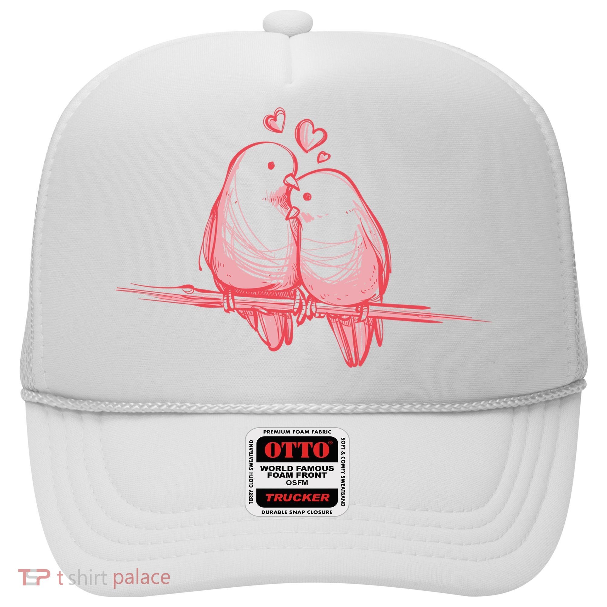 Lovebirds Kissing Hat