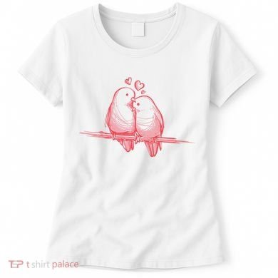 Lovebirds Kissing Women's T-Shirt
