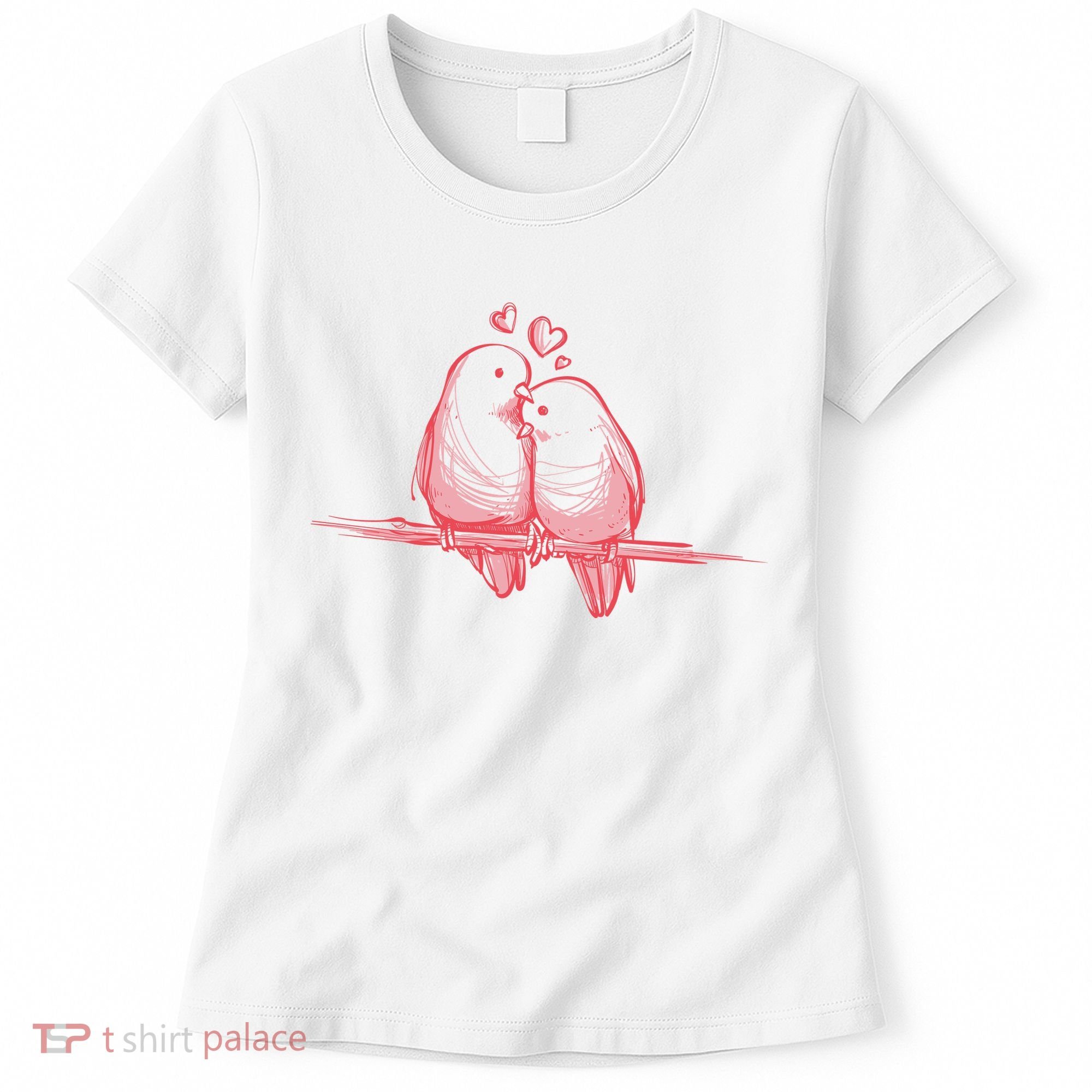 Lovebirds Kissing Women's T-Shirt