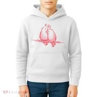 Lovebirds Kissing Kids Hoodie thumb 4