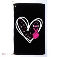 Love K Pop Finger Heart Korean Pop Music K Pop Ns Golf Towel thumb 0