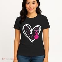 Love K Pop Finger Heart Korean Pop Music K Pop Ns Women's T-Shirt thumb 4