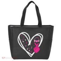 Love K Pop Finger Heart Korean Pop Music K Pop Ns Tote Bag thumb 0