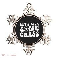 Let’S Kick Some Grass Funny Cheer Soccer Mom Ornament thumb 0