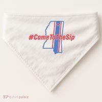 Come To The Sip USA-Made Doggie Bandana thumb 0