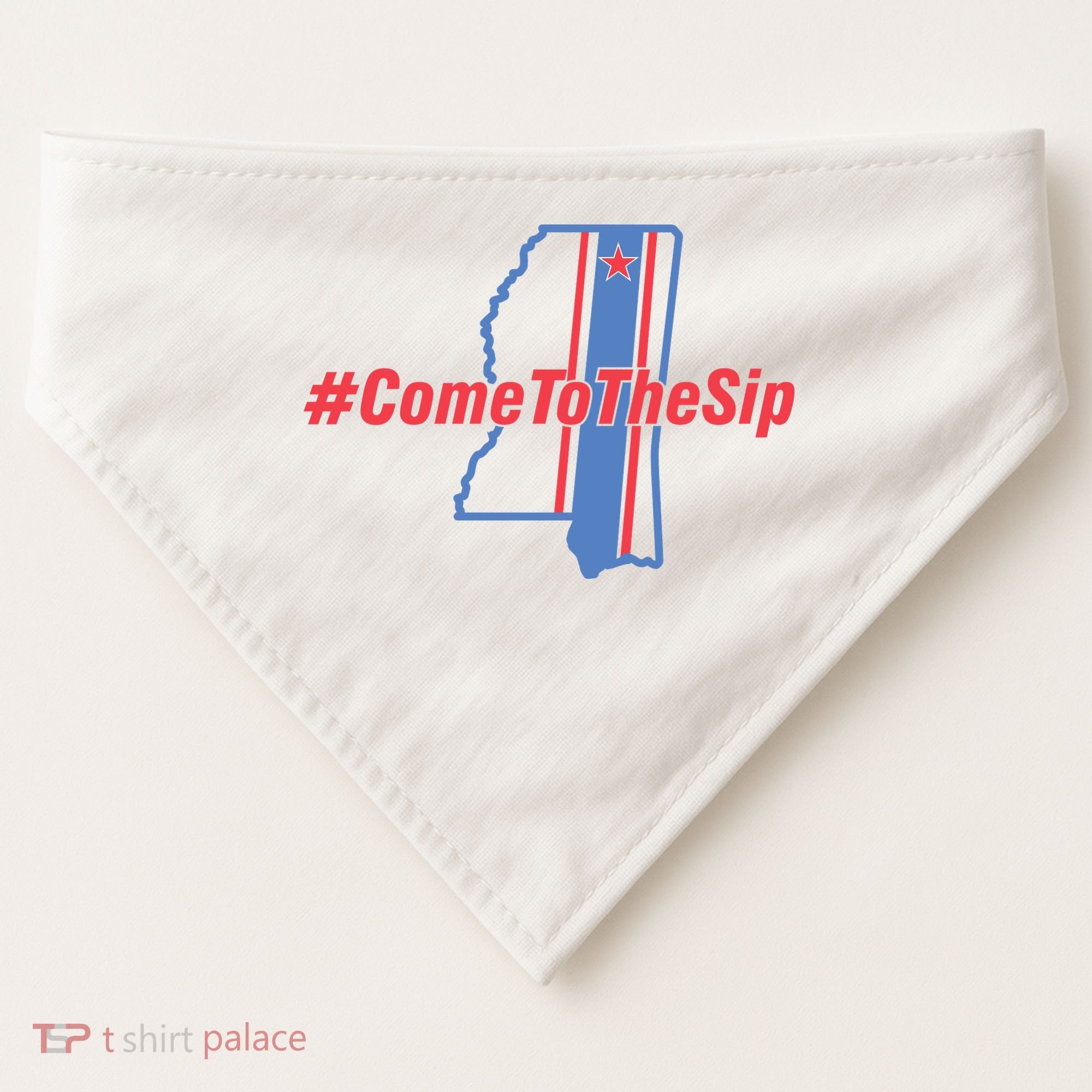 Come To The Sip USA-Made Doggie Bandana