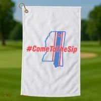 Come To The Sip Golf Towel thumb 1