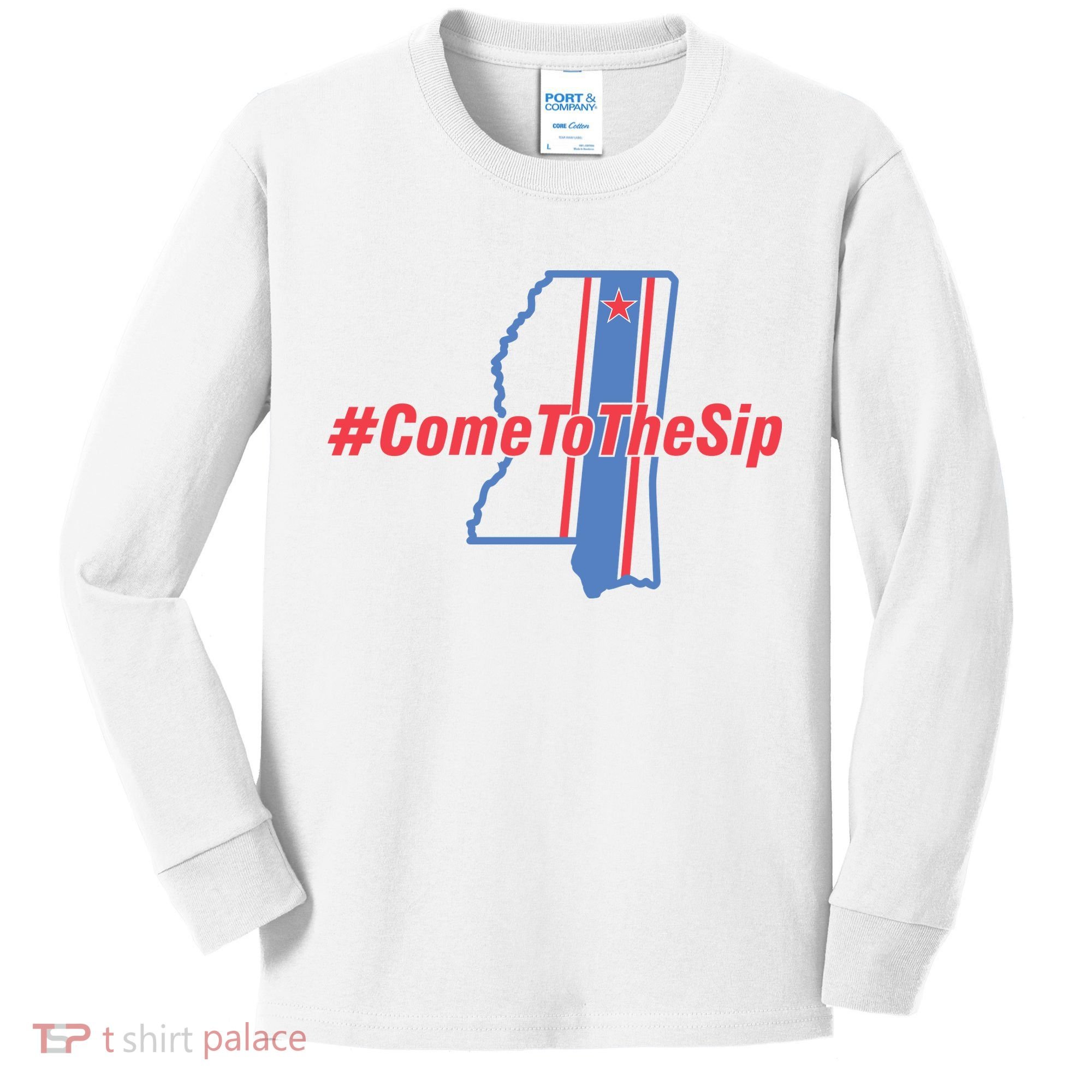 Come To The Sip Kids Long Sleeve Shirt