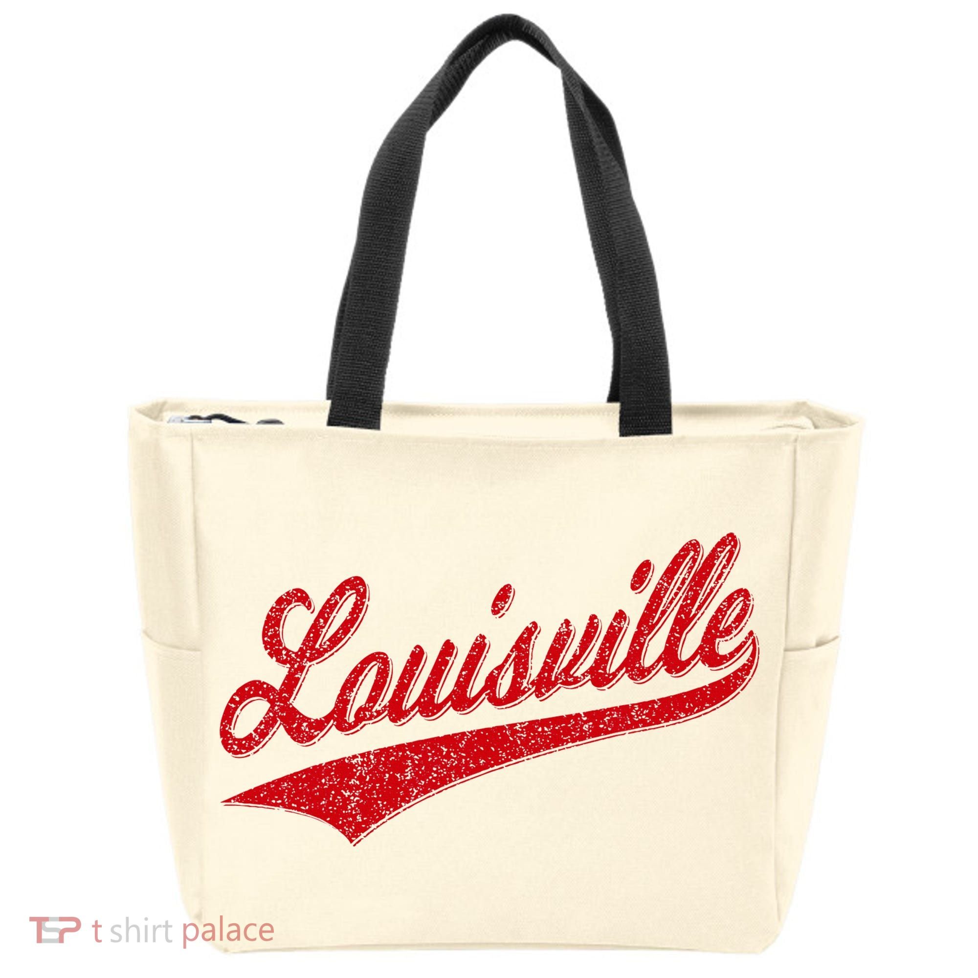 Louisville Kentucky Varsity Script Classic Sports Jersey Tote Bag