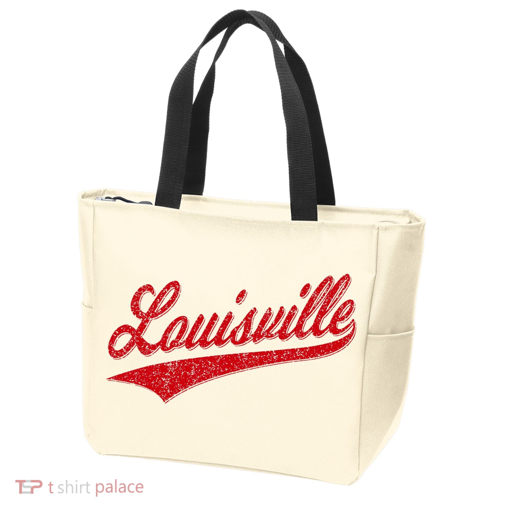 Louisville Kentucky Varsity Script Classic Sports Jersey Tote Bag