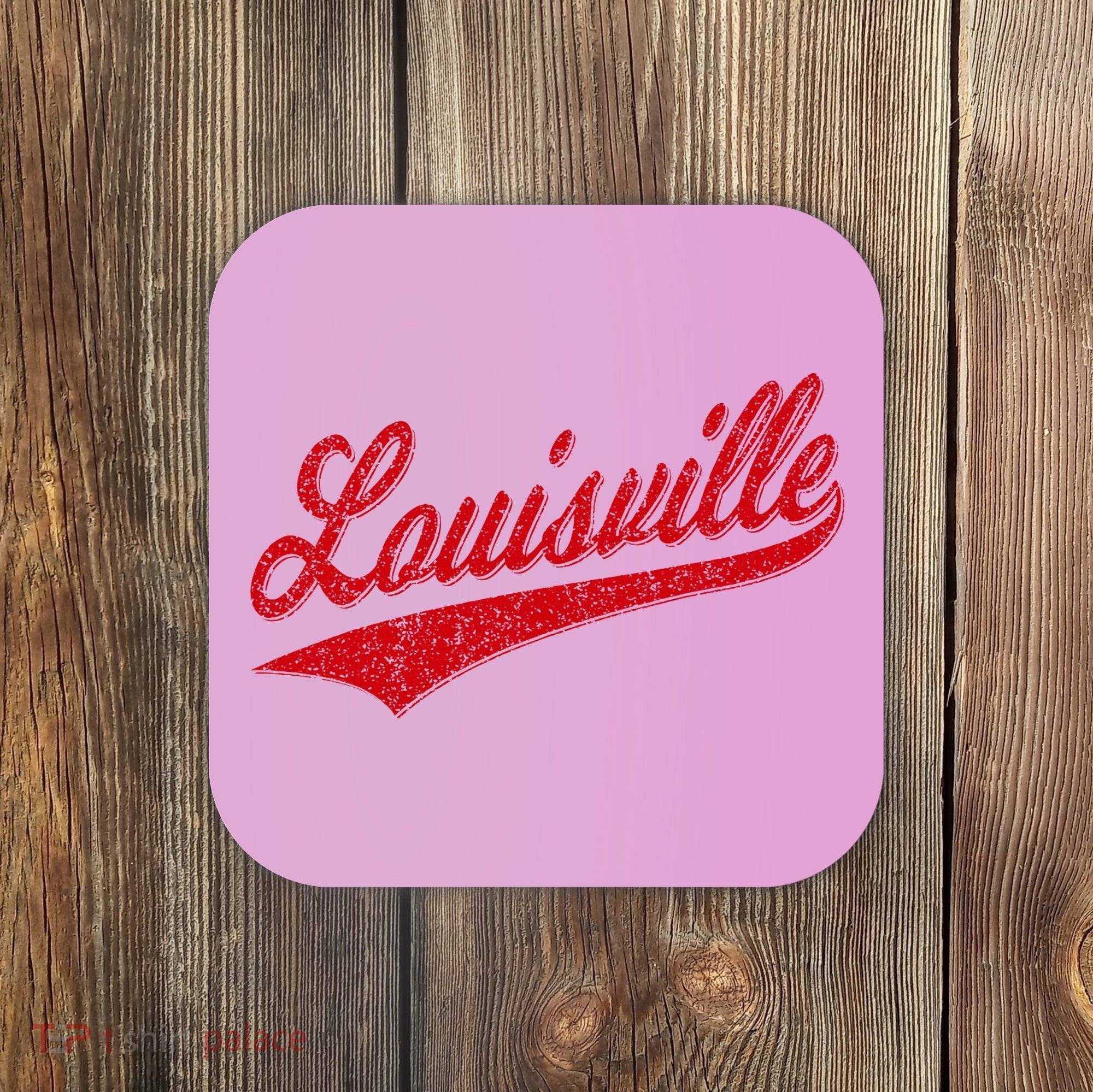Louisville Kentucky Varsity Script Classic Sports Jersey Coaster