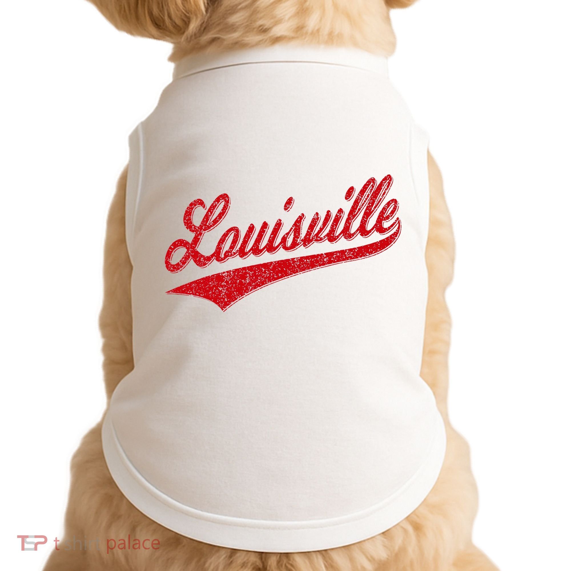 Louisville Kentucky Varsity Script Classic Sports Jersey Doggie Tank