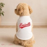 Louisville Kentucky Varsity Script Classic Sports Jersey Doggie Tank thumb 2