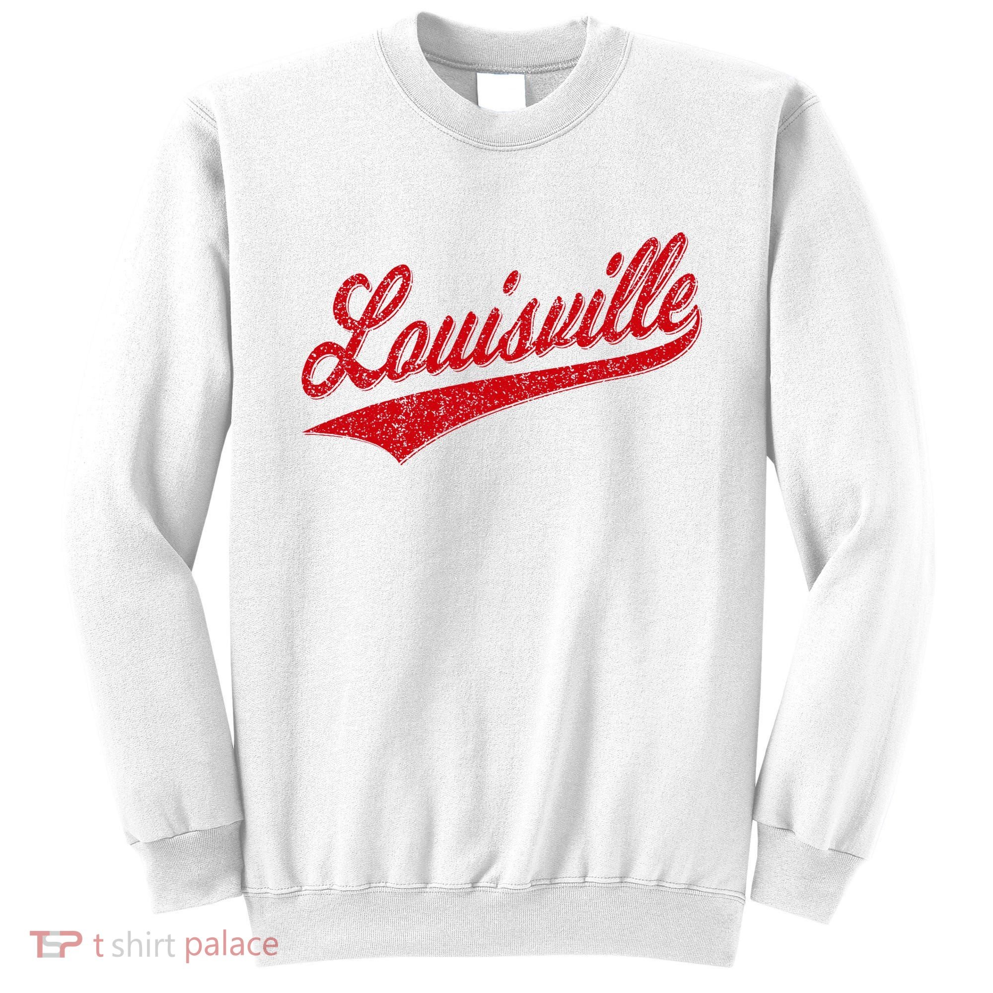 Louisville Kentucky Varsity Script Classic Sports Jersey Sweatshirt