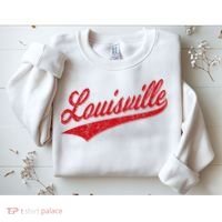 Louisville Kentucky Varsity Script Classic Sports Jersey Sweatshirt thumb 2