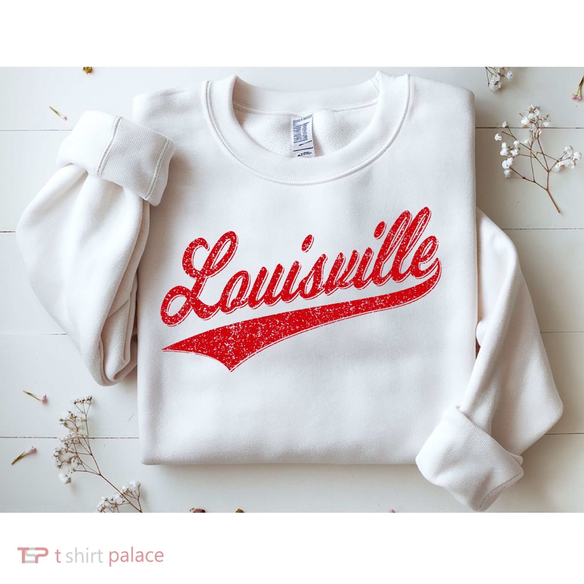 Louisville Kentucky Varsity Script Classic Sports Jersey Sweatshirt