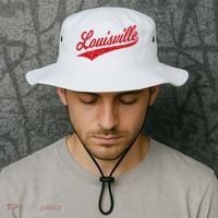 Louisville Kentucky Varsity Script Classic Sports Jersey Bucket Hat thumb 2