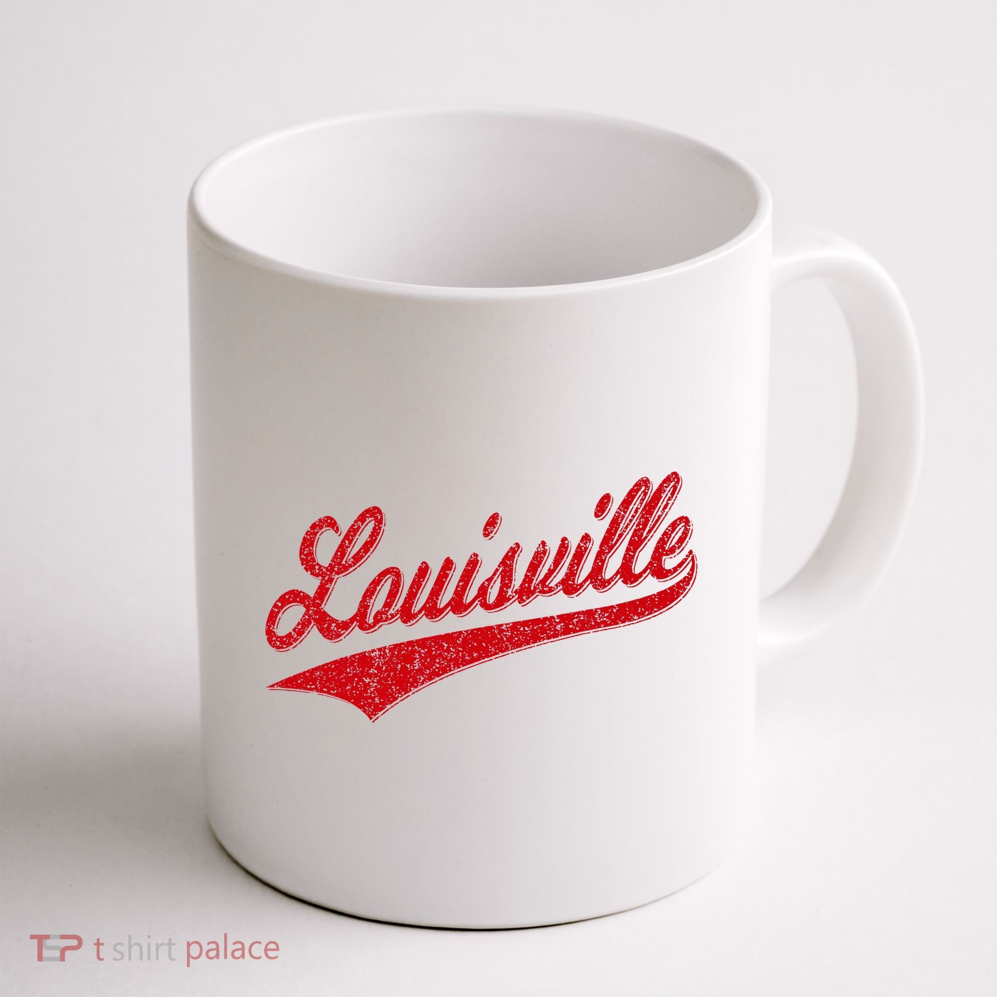 Louisville Kentucky Varsity Script Classic Sports Jersey Coffee Mug