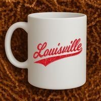 Louisville Kentucky Varsity Script Classic Sports Jersey Coffee Mug thumb 2