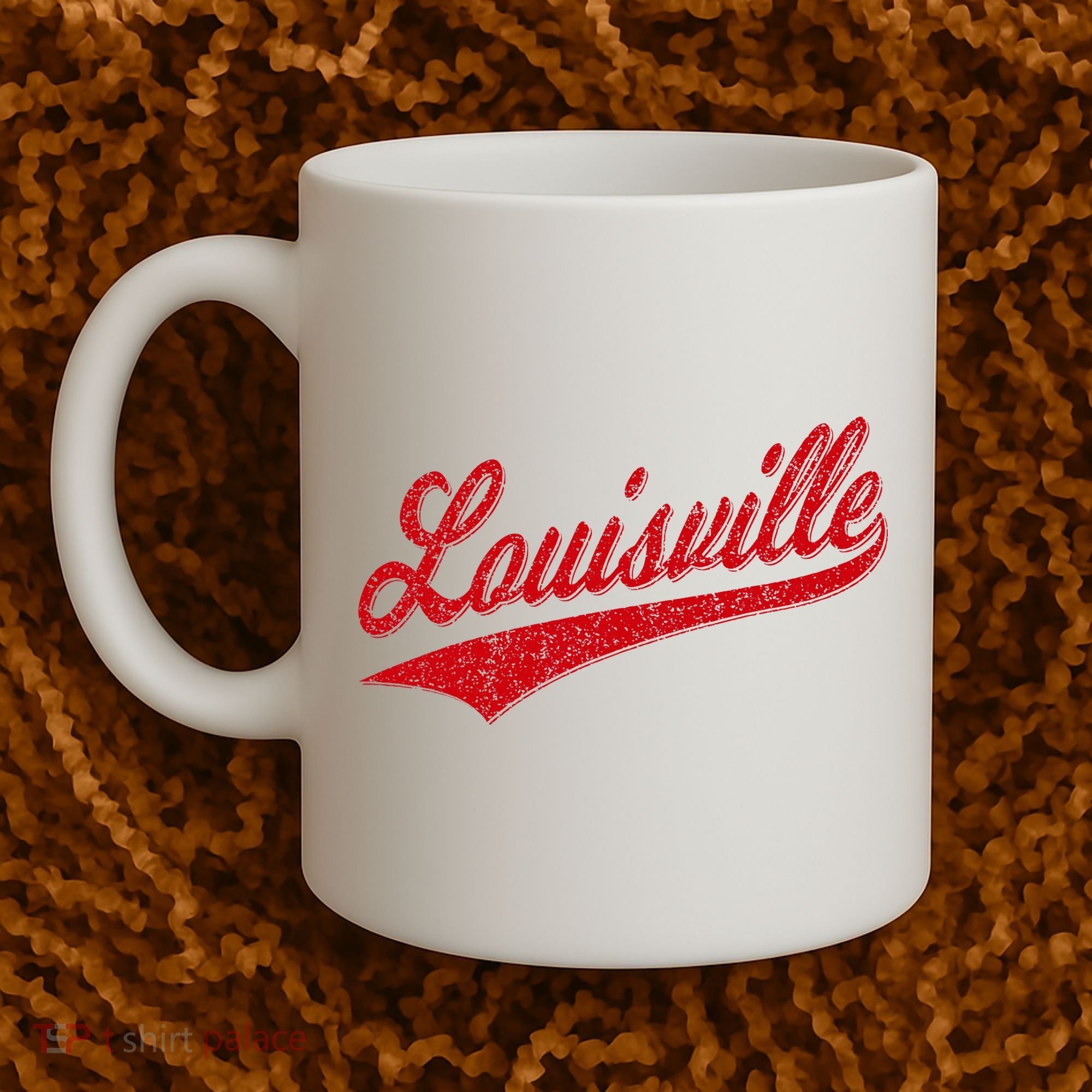 Louisville Kentucky Varsity Script Classic Sports Jersey Coffee Mug