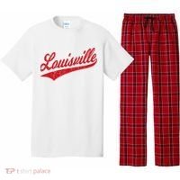 Louisville Kentucky Varsity Script Classic Sports Jersey Pajama Set thumb 0