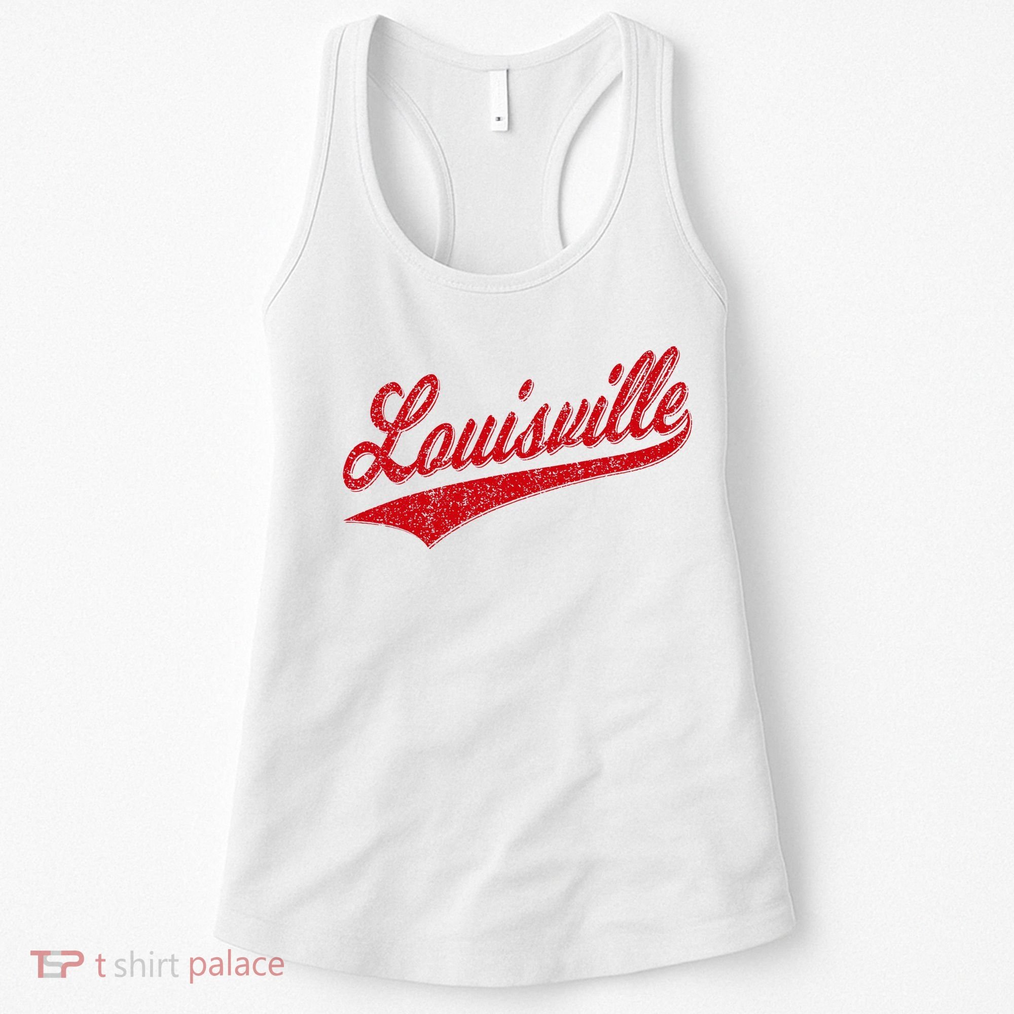 Louisville Kentucky Varsity Script Classic Sports Jersey Women's Tank Top