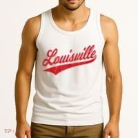 Louisville Kentucky Varsity Script Classic Sports Jersey Tank Top thumb 3
