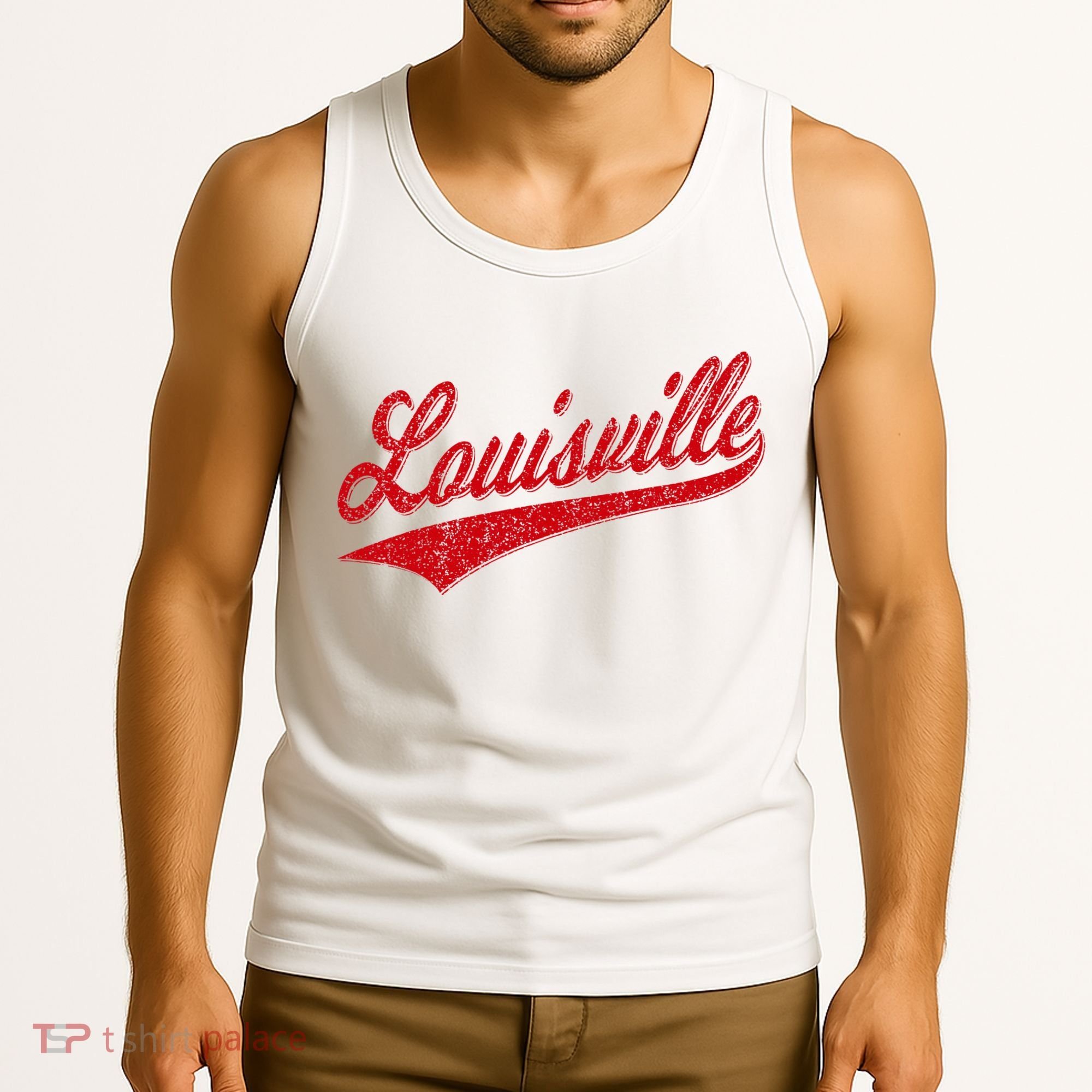 Louisville Kentucky Varsity Script Classic Sports Jersey Tank Top