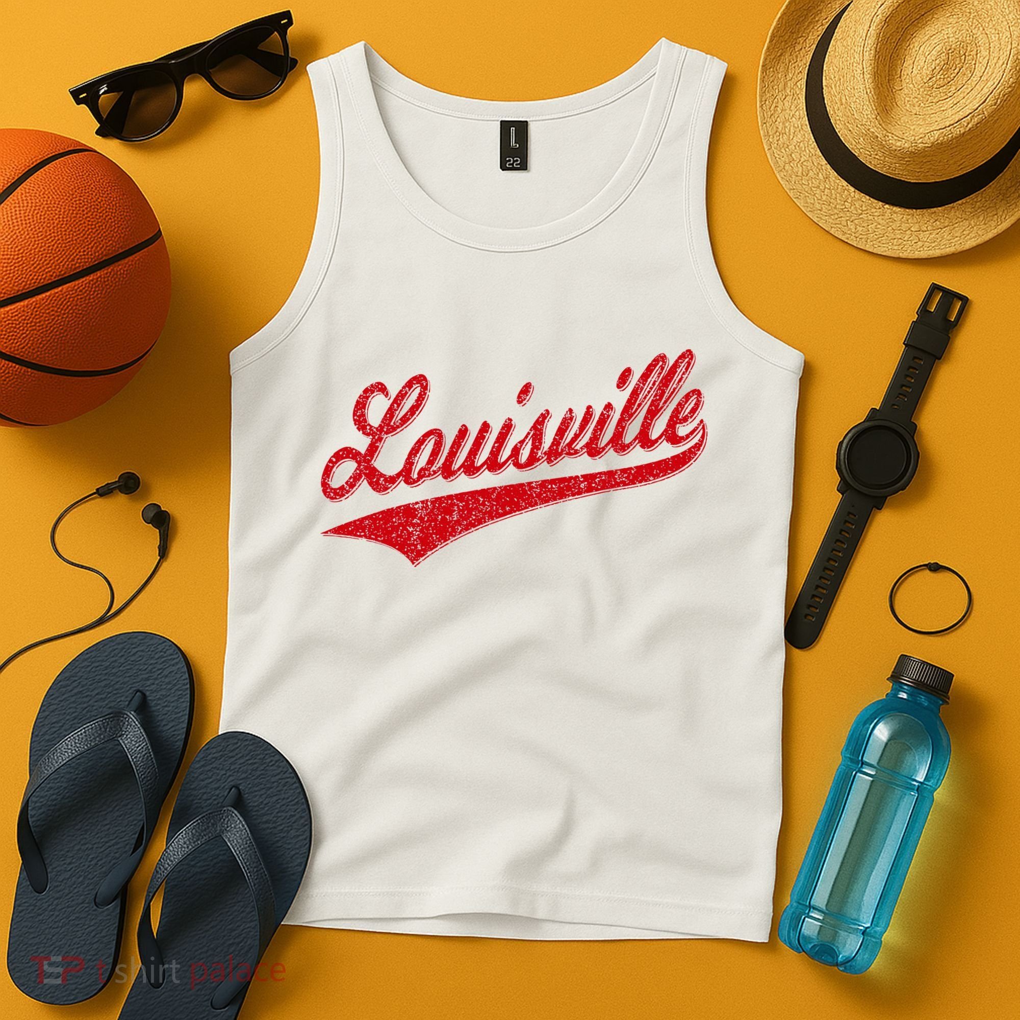 Louisville Kentucky Varsity Script Classic Sports Jersey Tank Top