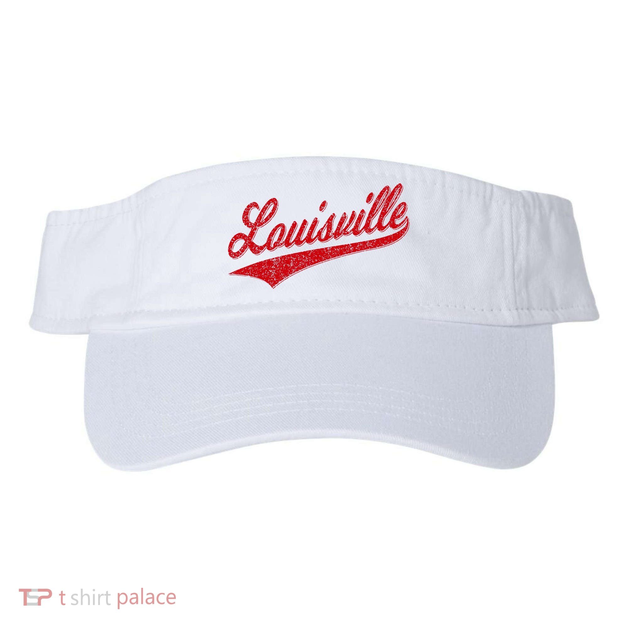 Louisville Kentucky Varsity Script Classic Sports Jersey Visor